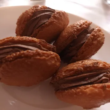 Macaron ancien au chocolat